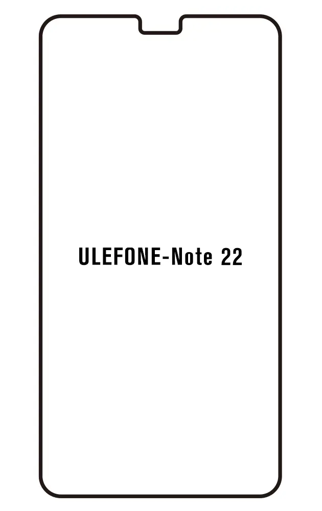 Ulefone Note 22 Přední Hydrogel ochranná fólie
