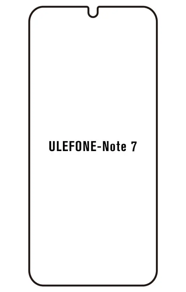 Ulefone Note 7 Přední Hydrogel ochranná fólie