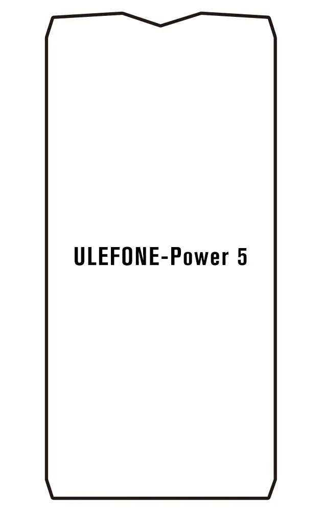 Ulefone Power 5 Přední Hydrogel ochranná fólie