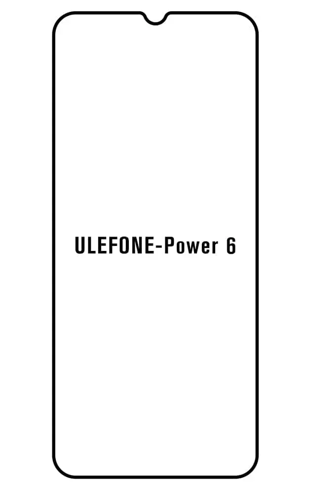 Ulefone Power 6 Přední Hydrogel ochranná fólie