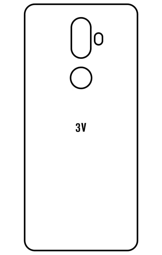 Alcatel 3V Zadní Hydrogel ochranná fólie