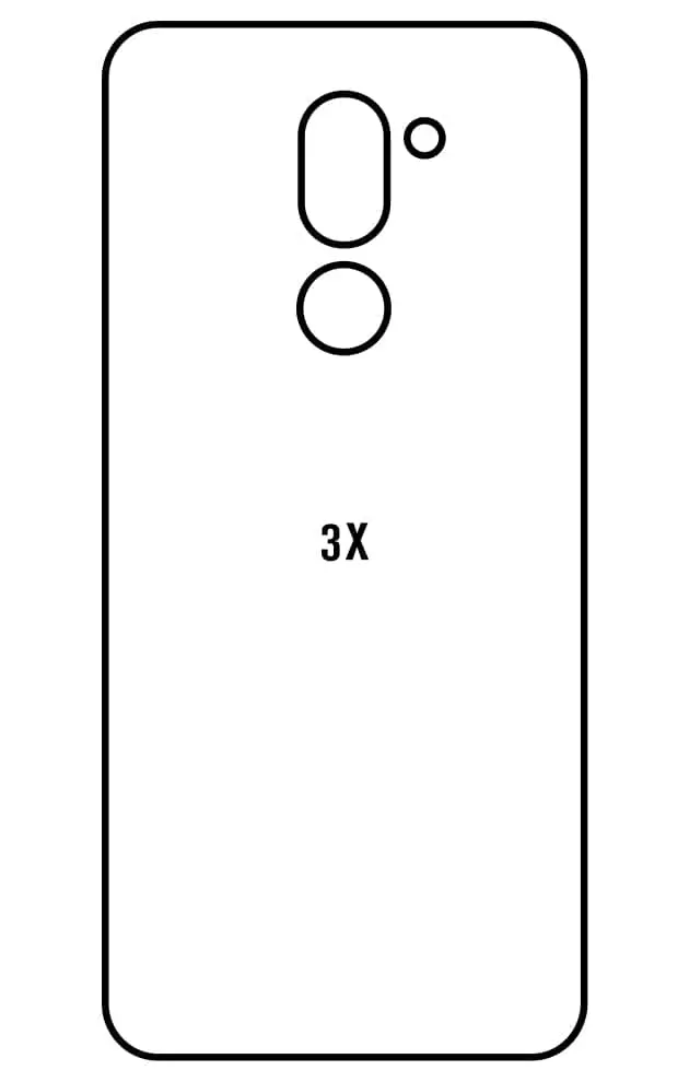 Alcatel 3X 2018 Zadní Hydrogel ochranná fólie