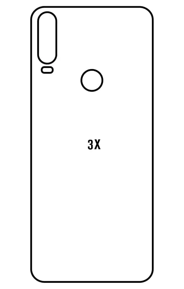 Alcatel 3X 2019 Zadní Hydrogel ochranná fólie