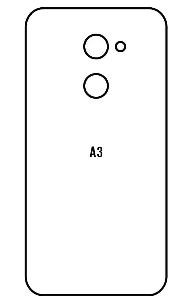 Alcatel A3 Zadní Hydrogel ochranná fólie