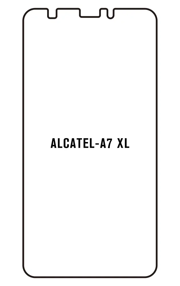 Alcatel A7 XL Přední Hydrogel ochranná fólie