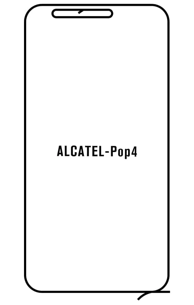Alcatel Pop4 Přední Hydrogel ochranná fólie