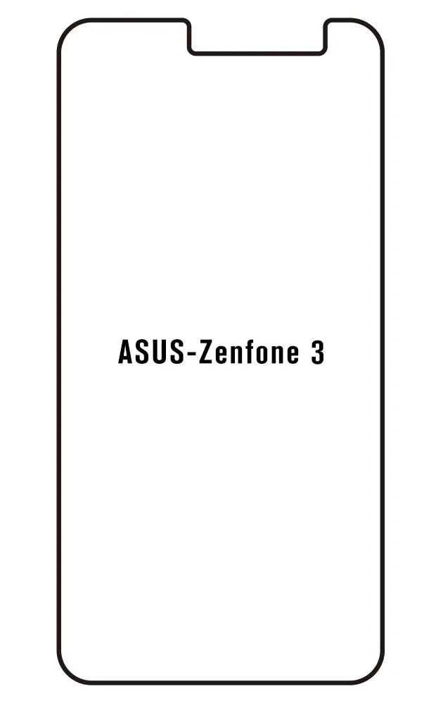 Asus 3 ZE520KL Přední Hydrogel ochranná fólie