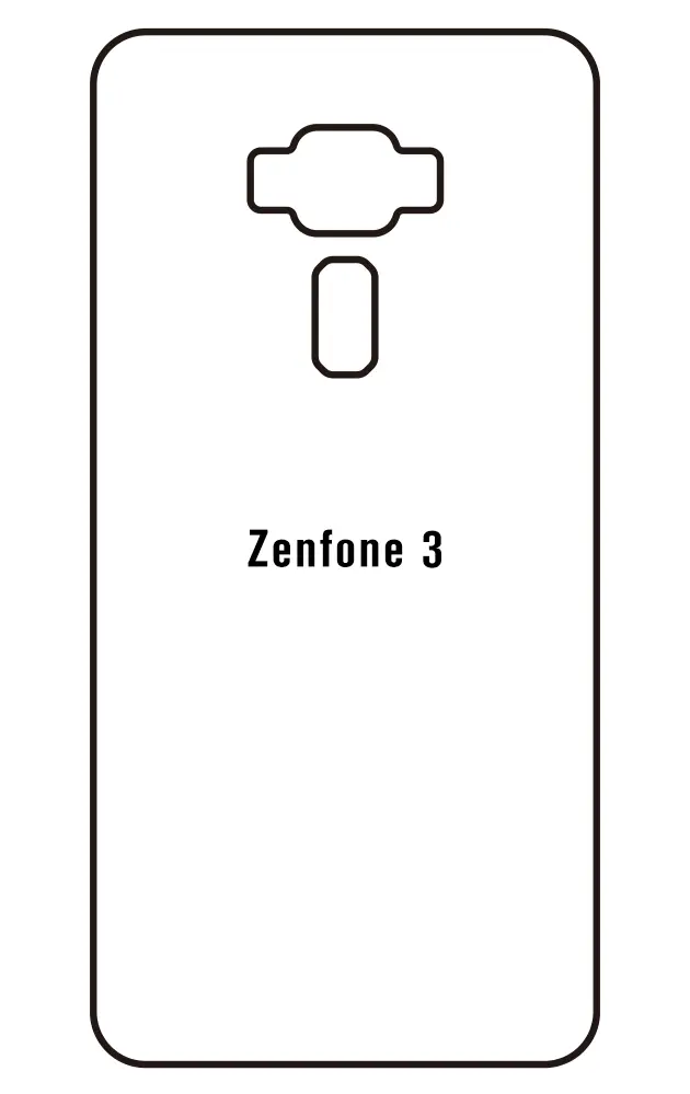 Asus 3 ZE520KL Zadní Hydrogel ochranná fólie