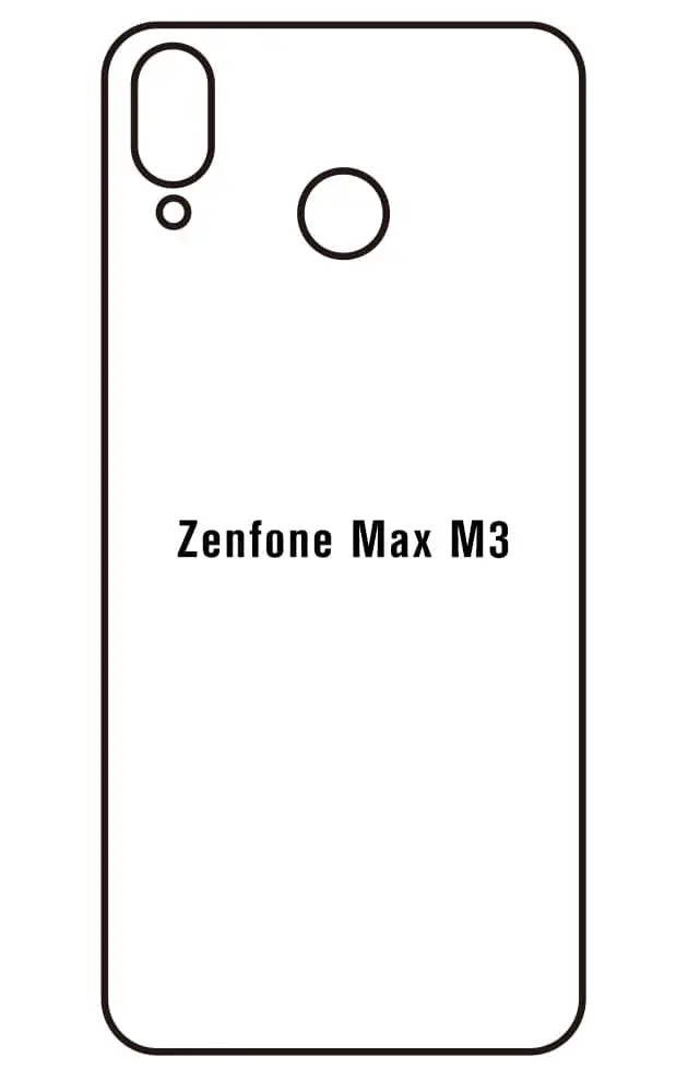 Asus Zenfone Max M3 Zadní Hydrogel ochranná fólie