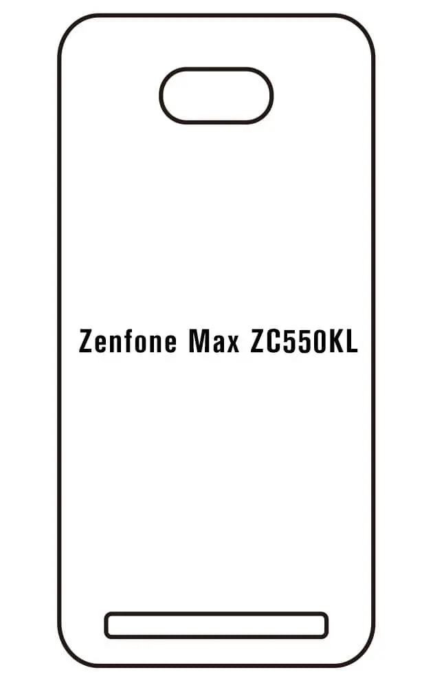 Asus Zenfone Max ZC550KL Zadní Hydrogel ochranná fólie