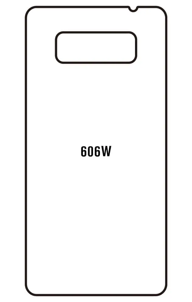 HTC 606W Zadní Hydrogel ochranná fólie
