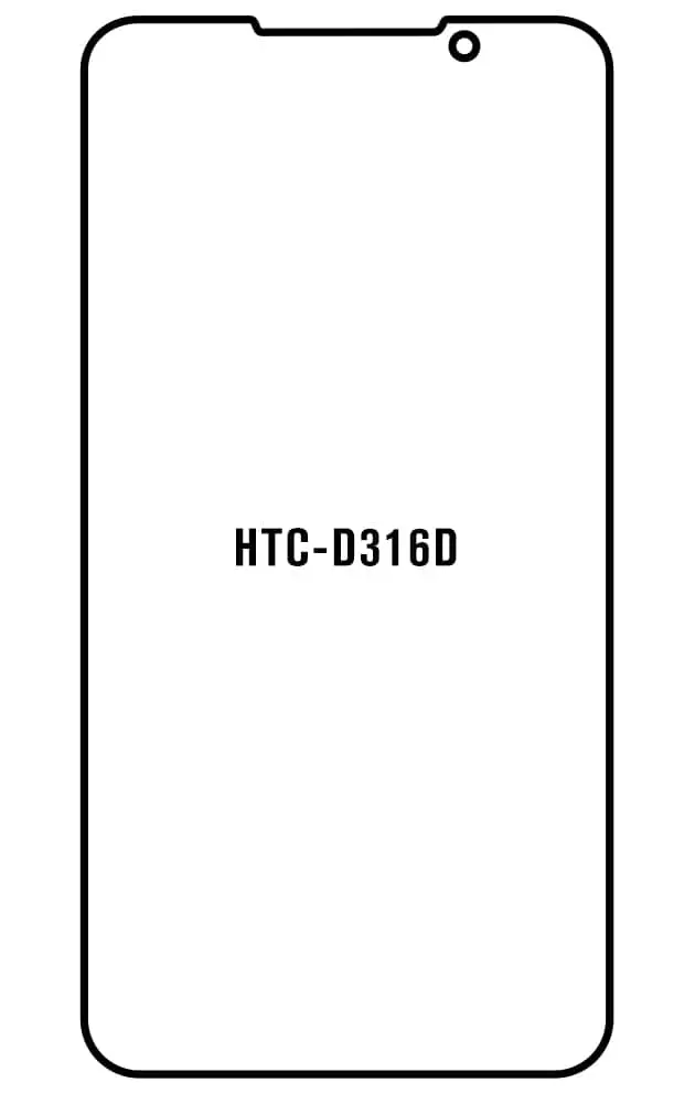 HTC D316D Přední Hydrogel ochranná fólie