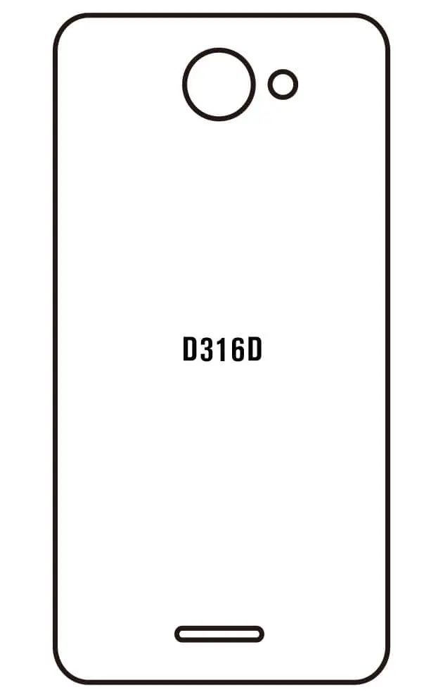 HTC D316D Zadní Hydrogel ochranná fólie