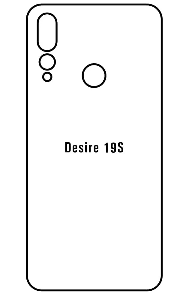 HTC Desire 19S Zadní Hydrogel ochranná fólie