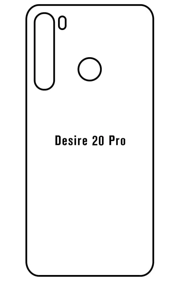 HTC Desire 20 Pro Zadní Hydrogel ochranná fólie