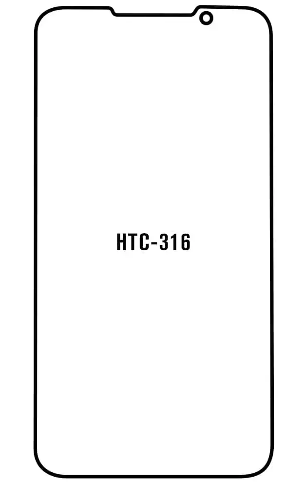 HTC Desire 316 Přední Hydrogel ochranná fólie