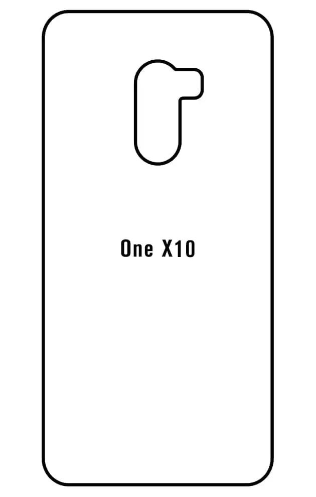 HTC One X10 Zadní Hydrogel ochranná fólie