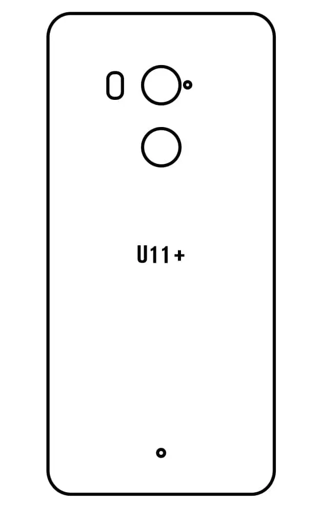 HTC U11+ Zadní Hydrogel ochranná fólie