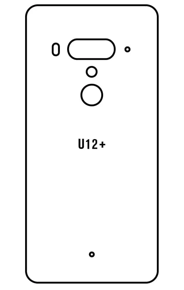 HTC U12+ Zadní Hydrogel ochranná fólie