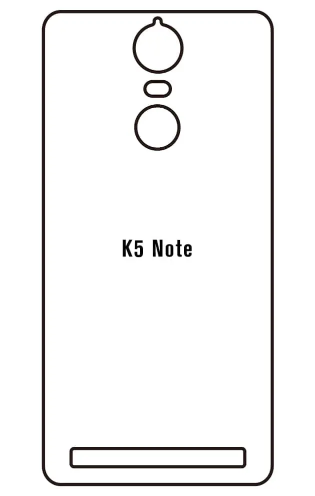 Lenovo K5 Note Zadní Hydrogel ochranná fólie