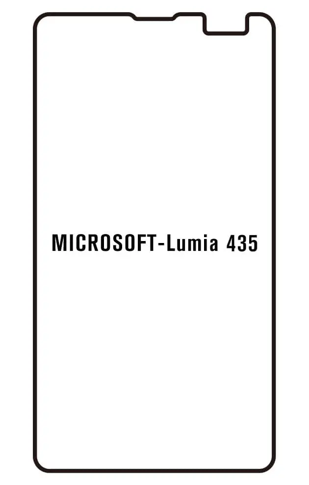 Microsoft Lumia 435 Přední Hydrogel ochranná fólie