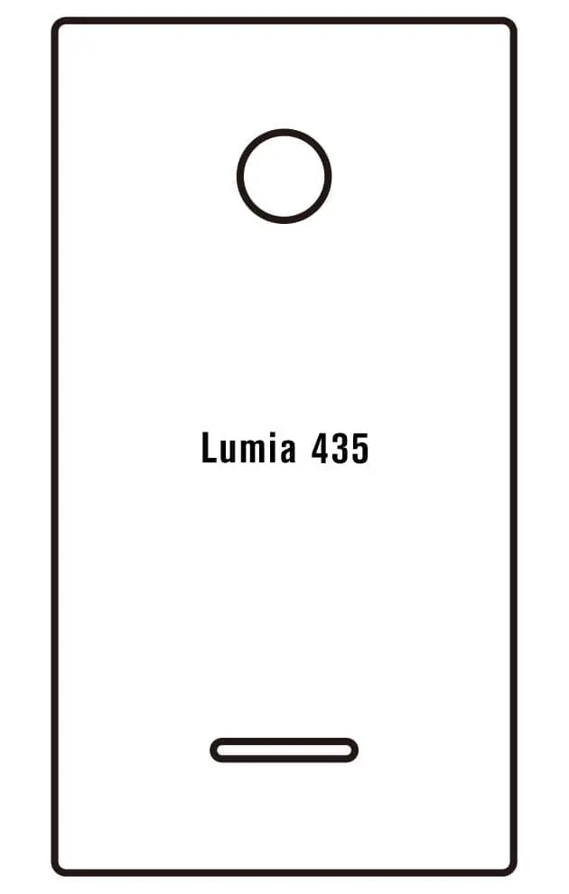 Microsoft Lumia 435 Zadní Hydrogel ochranná fólie