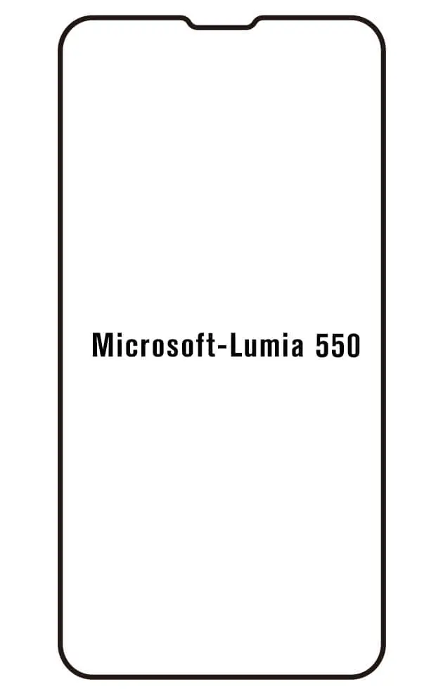 Microsoft Lumia 550 Přední Hydrogel ochranná fólie