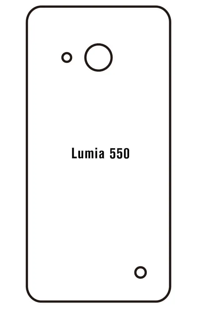 Microsoft Lumia 550 Zadní Hydrogel ochranná fólie