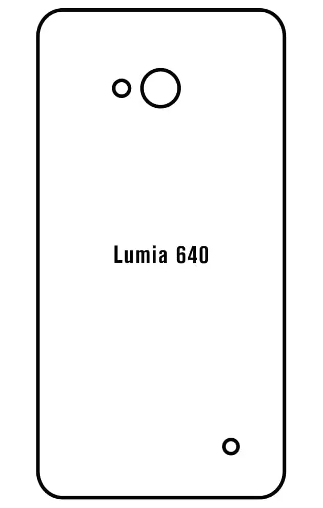 Microsoft Lumia 640 Zadní Hydrogel ochranná fólie