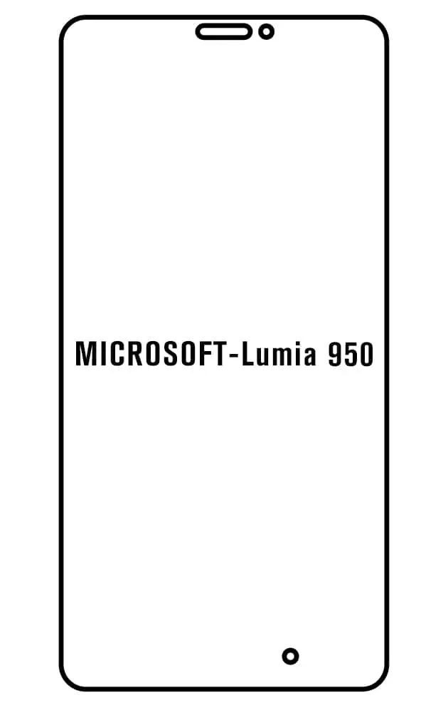 Microsoft Lumia 950 Přední Hydrogel ochranná fólie