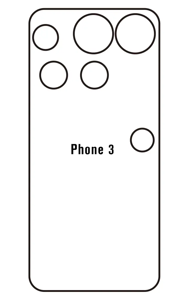 Nothing Phone 3 5G Zadní Hydrogel ochranná fólie