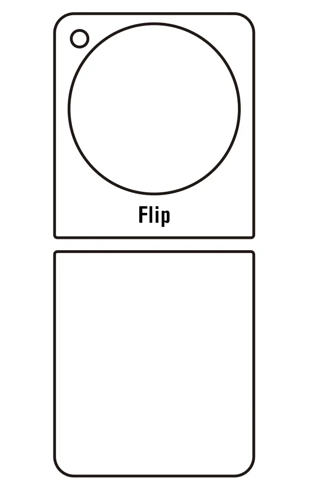 Nubia Flip Zadní Hydrogel ochranná fólie