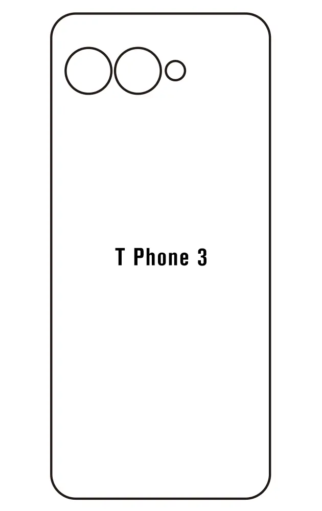 T-Mobile T Phone 3 Zadní Hydrogel ochranná fólie