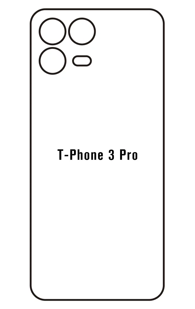 T-Mobile T Phone 3 Pro Zadní Hydrogel ochranná fólie