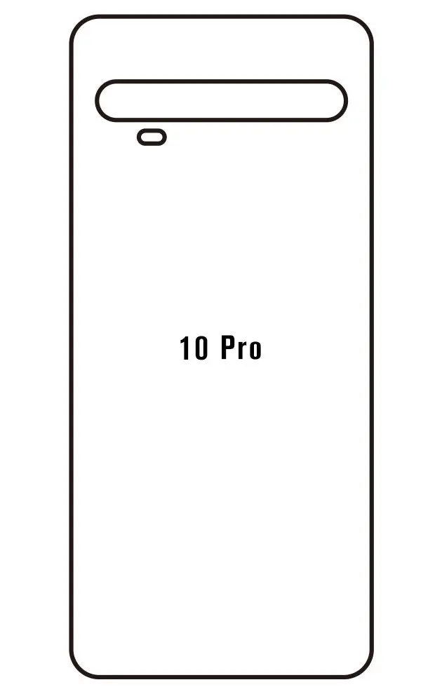 TCL 10 Pro Zadní Hydrogel ochranná fólie