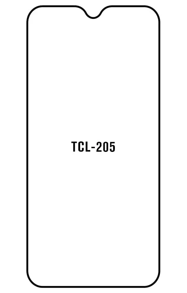 TCL 205 Přední Hydrogel ochranná fólie