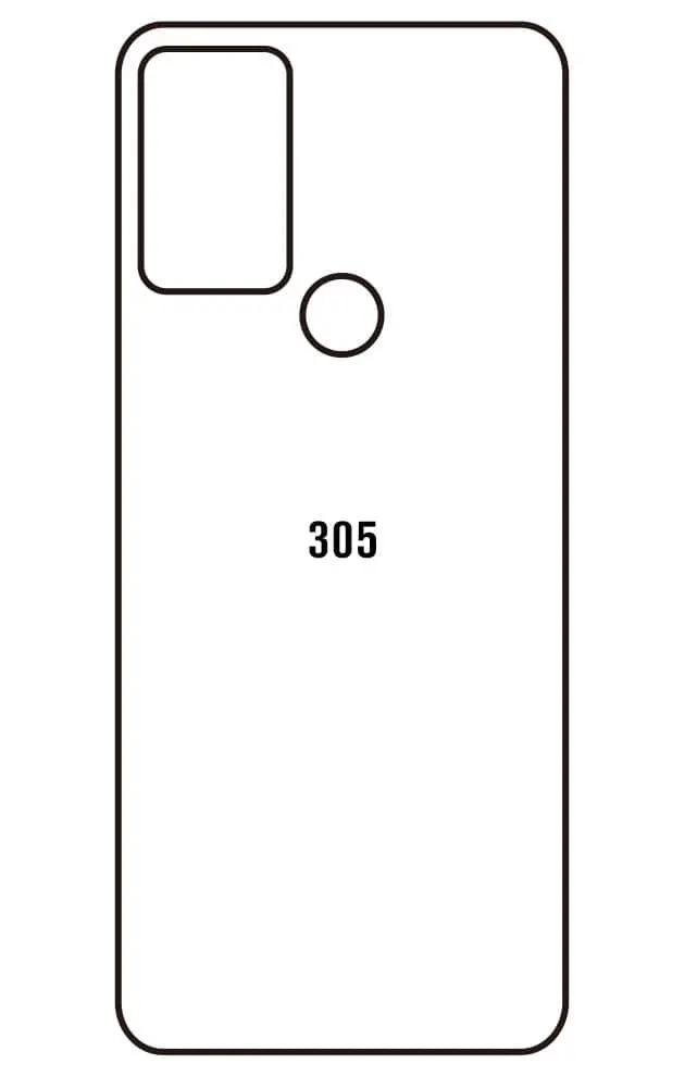 TCL 305 Zadní Hydrogel ochranná fólie
