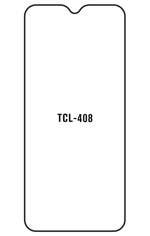 TCL 408 Přední Hydrogel ochranná fólie