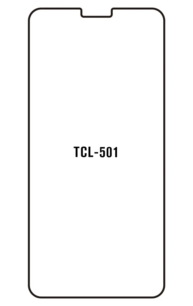 TCL 501 Přední Hydrogel ochranná fólie
