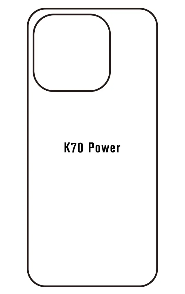 TCL K70 Power Zadní Hydrogel ochranná fólie