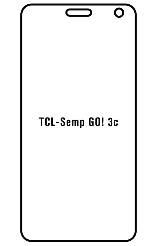 TCL Semp GO! 3c Přední Hydrogel ochranná fólie