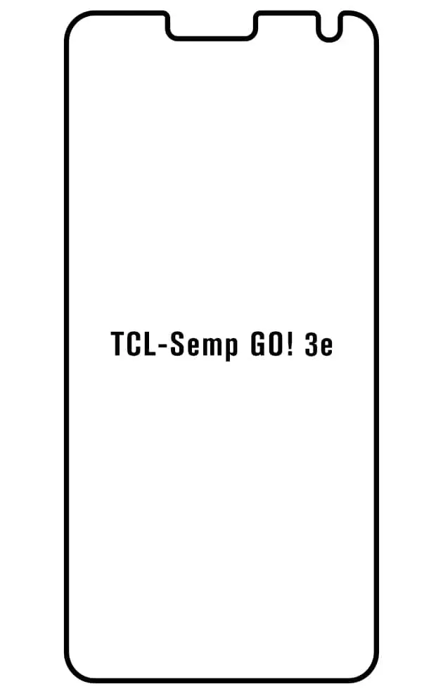 TCL Semp GO! 3e Přední Hydrogel ochranná fólie