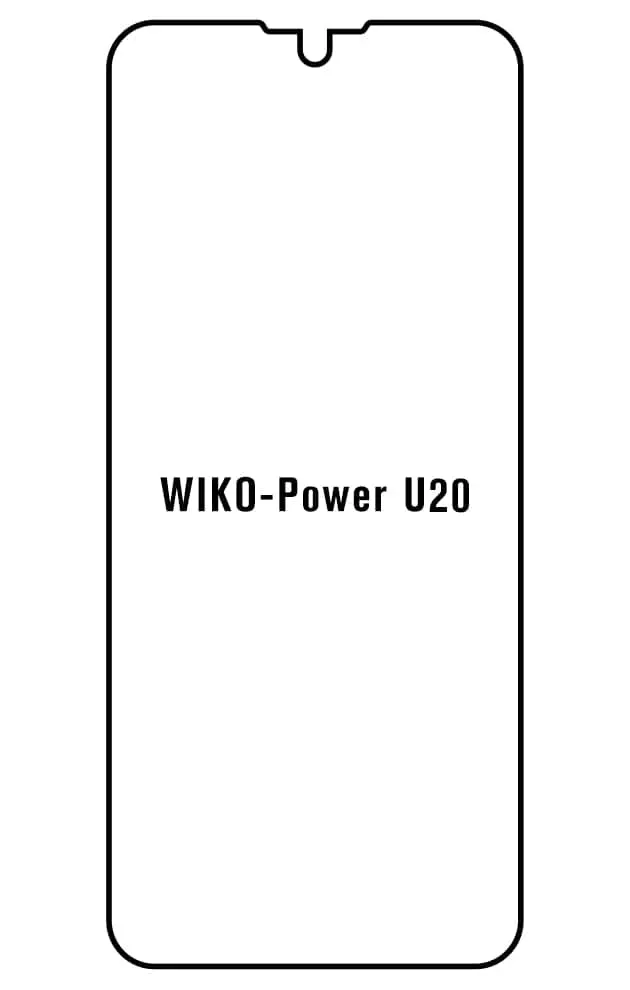 Wiko Power U20 Přední Hydrogel ochranná fólie