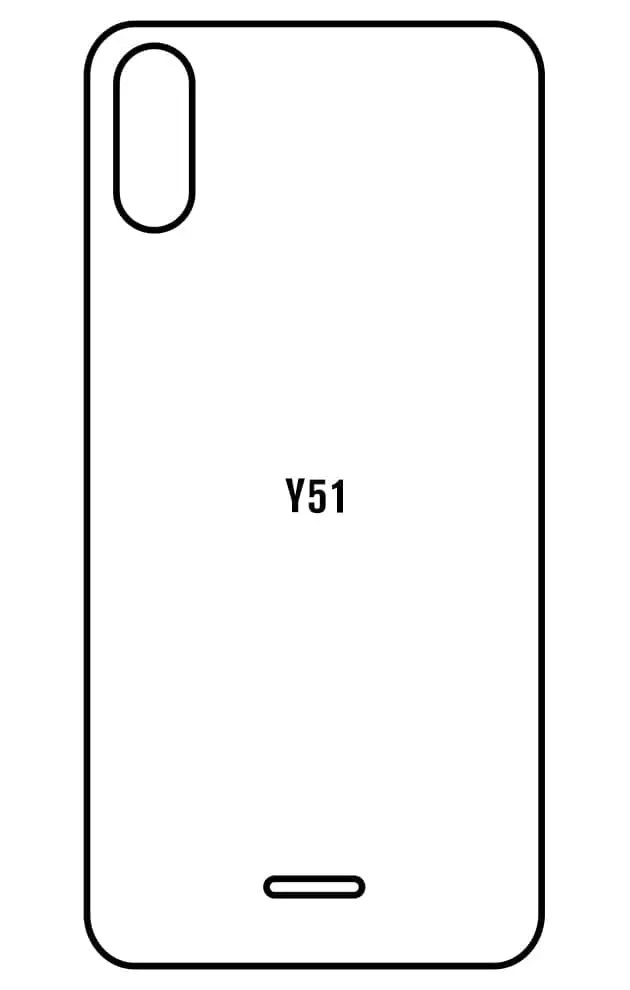 Wiko Y51 Zadní Hydrogel ochranná fólie