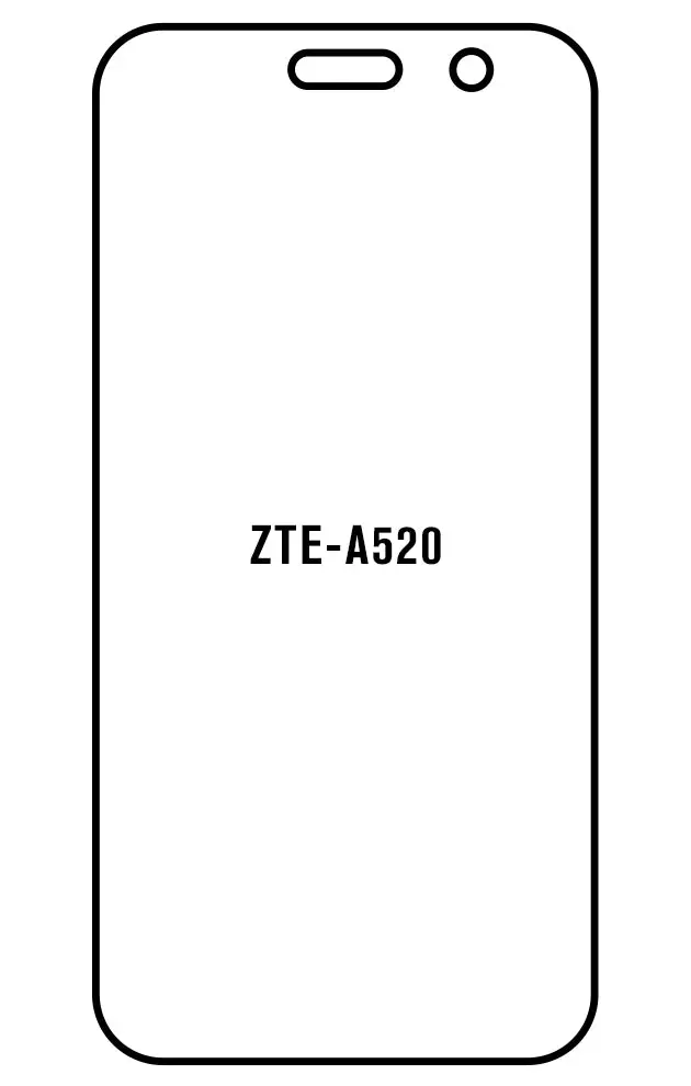 ZTE A520 Přední Hydrogel ochranná fólie