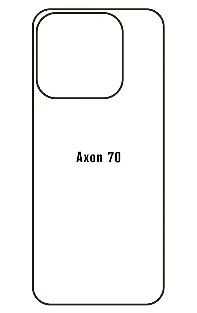 ZTE Axon 70 Zadní Hydrogel ochranná fólie
