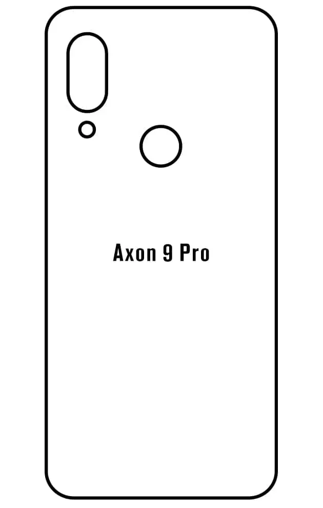 ZTE Axon 9 Pro Zadní Hydrogel ochranná fólie