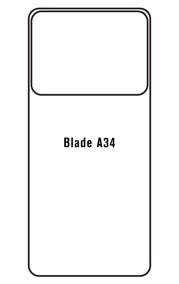 ZTE Blade A34 Zadní Hydrogel ochranná fólie