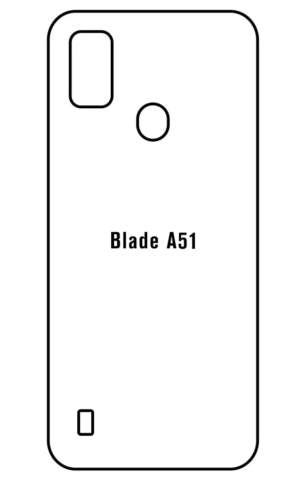 ZTE Blade A51 Zadní Hydrogel ochranná fólie