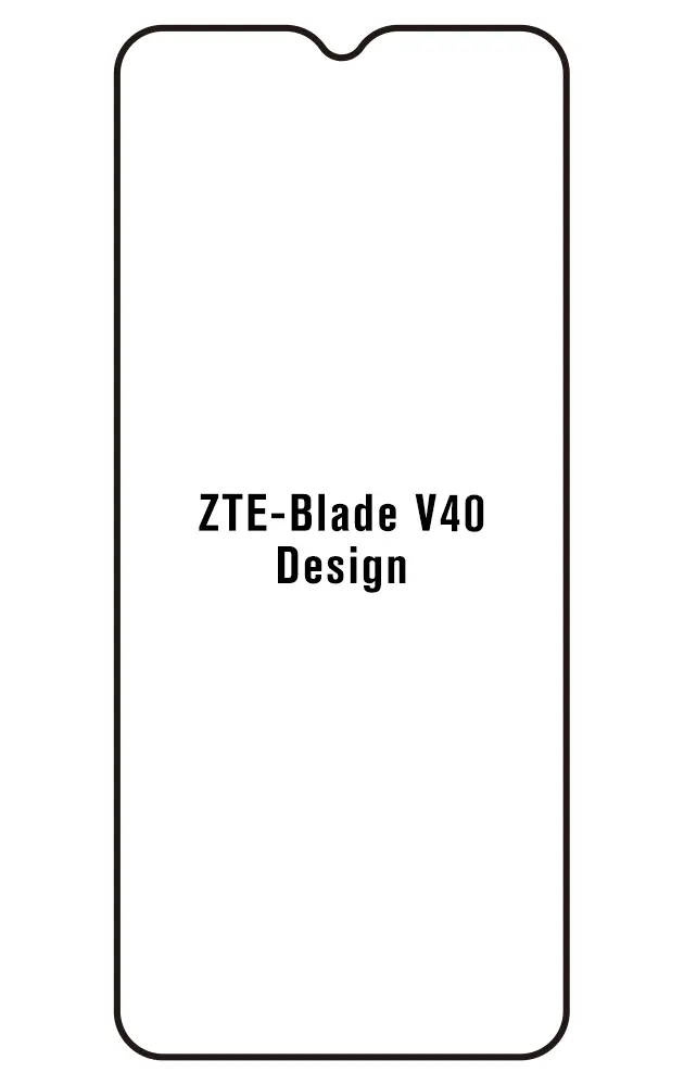 ZTE Blade V40 Design Přední Hydrogel ochranná fólie